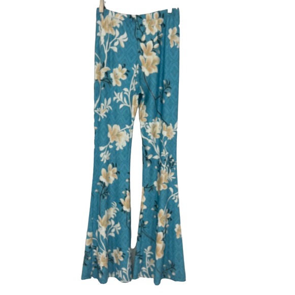 Free People X Novella Royale The Janis Bells in Aqua Lillies Size Medium NWOT - Picture 5 of 12